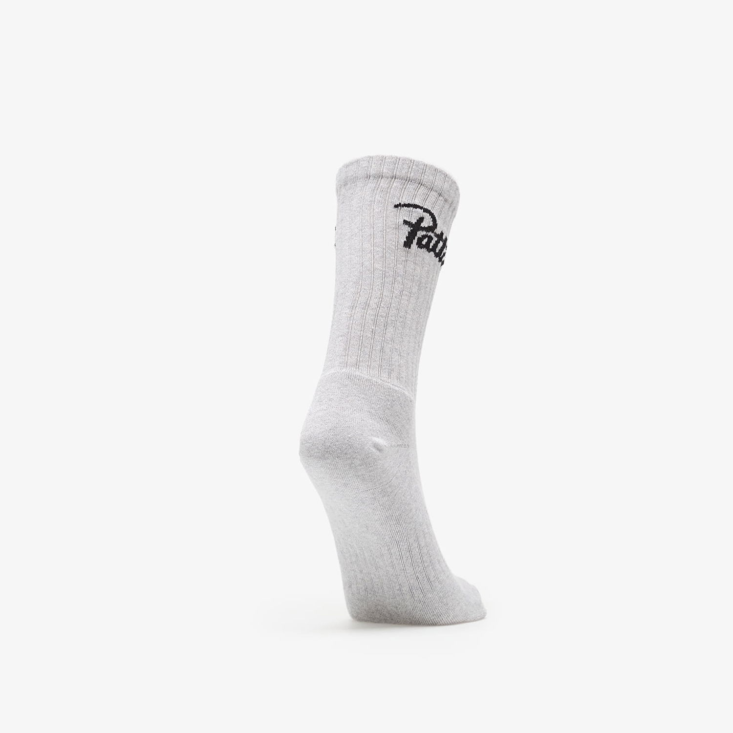 Ponožky Patta Script Logo Sports Sock Melange Grey Biela | POC-AW25-2020-396-0016-050, 1