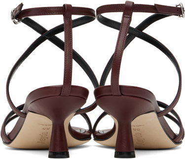 Doplnky Aeyde Aeyde Maeve Leather Heeled Sandals Vínová | A11-HS-PRAR55ST156-SS25-955-007, 1