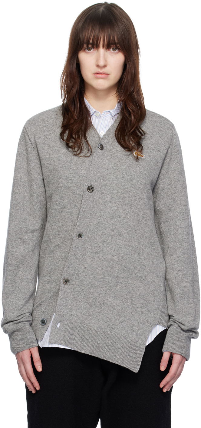 Sveter Comme des Garçons Lacoste x Cardigan Šedá | FL-N005-051, 0