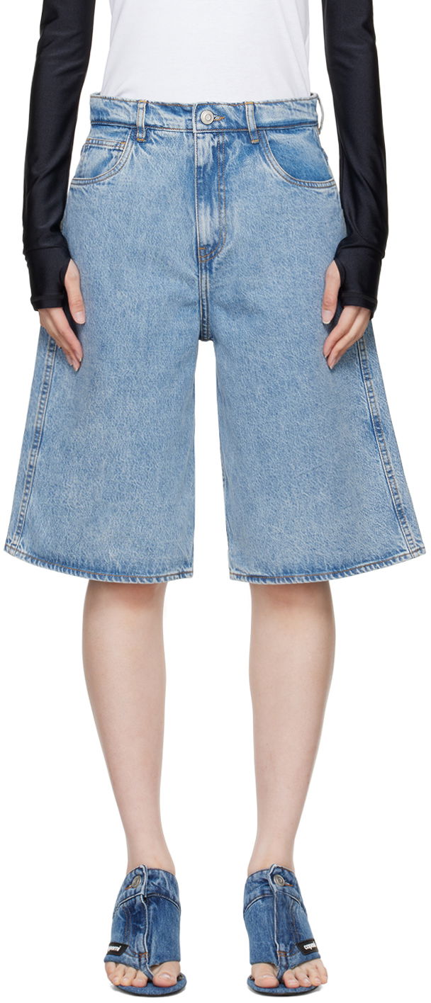 Šortky Coperni Coperni Faded Denim Bermuda Shorts Modrá | COPP86F2008, 0