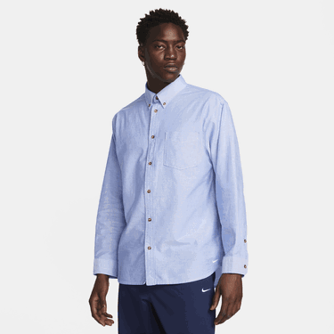 Košeľa Nike Life Long-Sleeve Oxford Button-Down Shirt Modrá | FN3125-101, 1