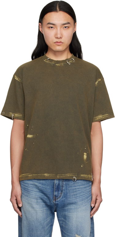 Tričko We11done We11done Pierced T-Shirt Zelené | WD-TT0-25-770-U-CH, 0