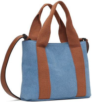 Tote bag CHLOÉ Chloé Embroidered Denim Tote Bag Modrá | C20355, 2