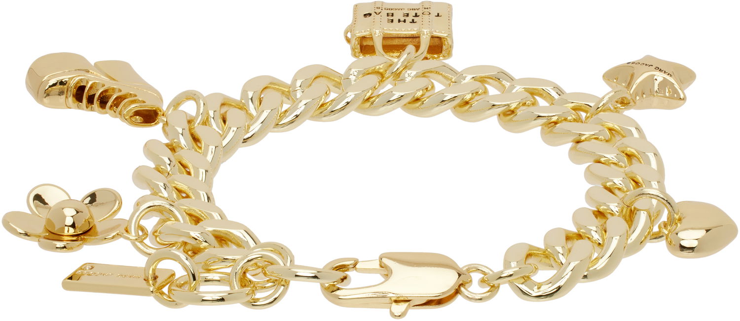 Náramok Marc Jacobs Marc Jacobs 'The Mini Icon Charm' Chain Bracelet Metalická | 2F3JBR001J60, 1
