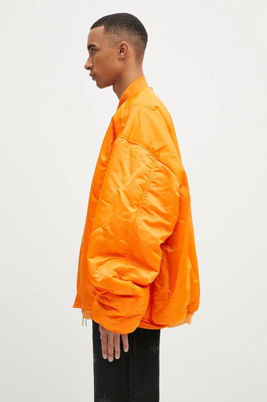 Bomber bunda VETEMENTS VETEMENTS Oversized Leather Bomber Jacket Čierna | UA66JA200B, 3