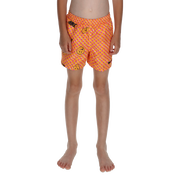 4-inch Volley Swim Shorts with Smiley Checkerboard Pattern