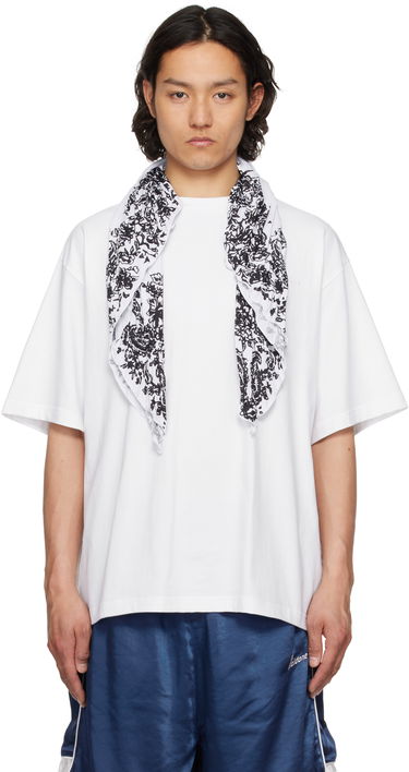 Tričko We11done We11done Wrinkled Muffler T-Shirt Biela | WD-TT1-25-732-U-WH, 0