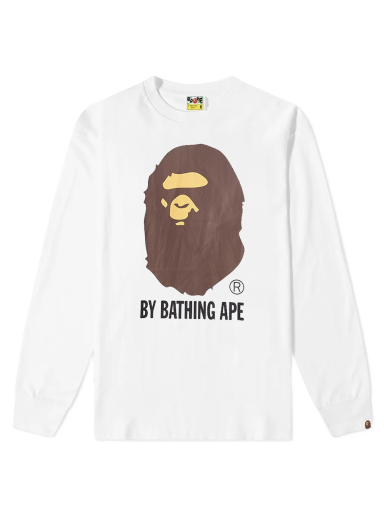 Tričko BAPE Long Sleeve Tee Biela | 001LTI801012M-WHT