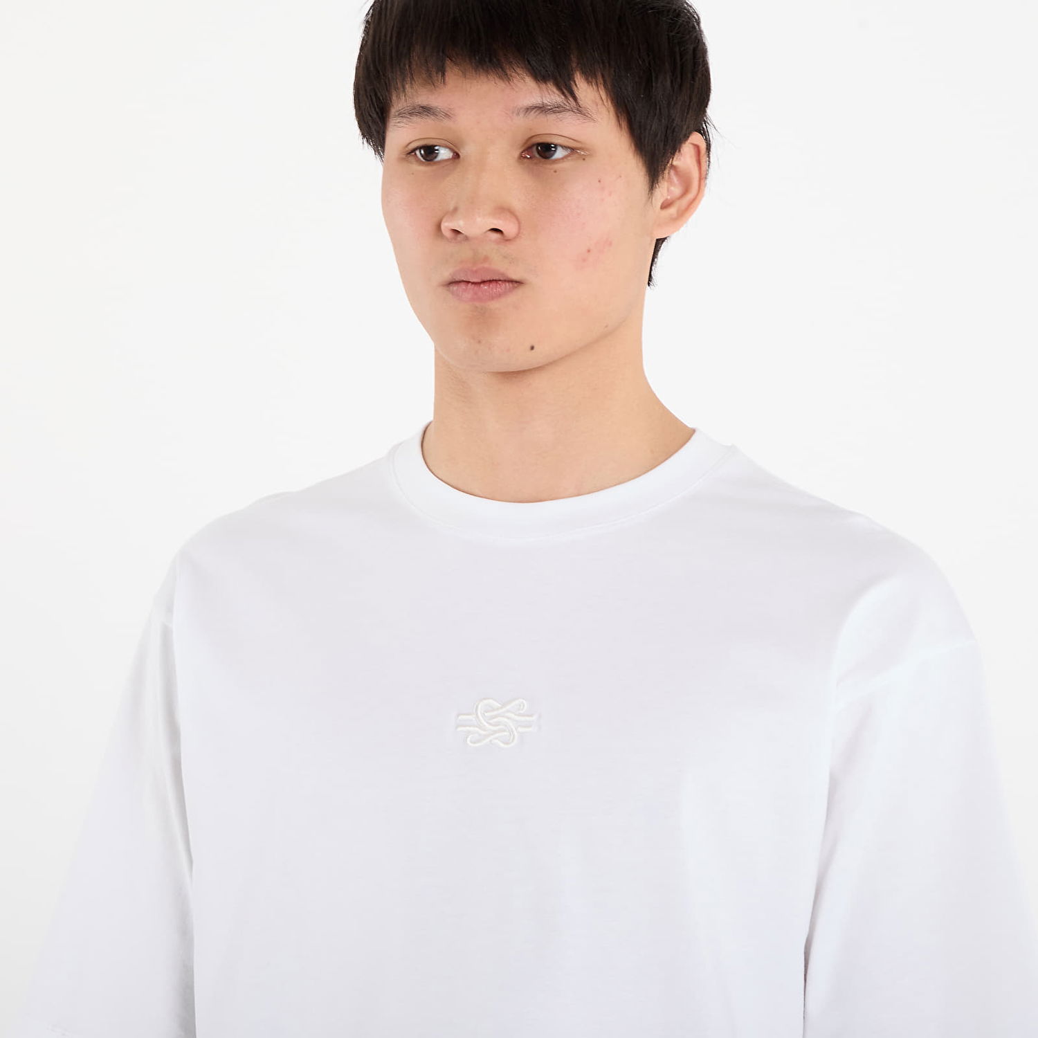 Tričko Filling Pieces T-Shirt Boxy Embroidered XL Biela | 412520501142 White, 1