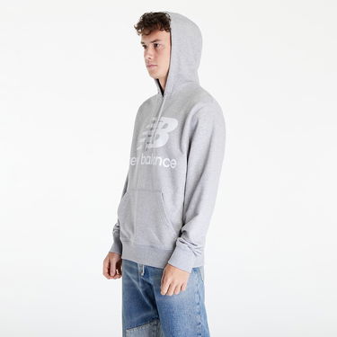 Mikina New Balance Essentials Pullover Hoodie Athletic Šedá | MT03558AG, 1