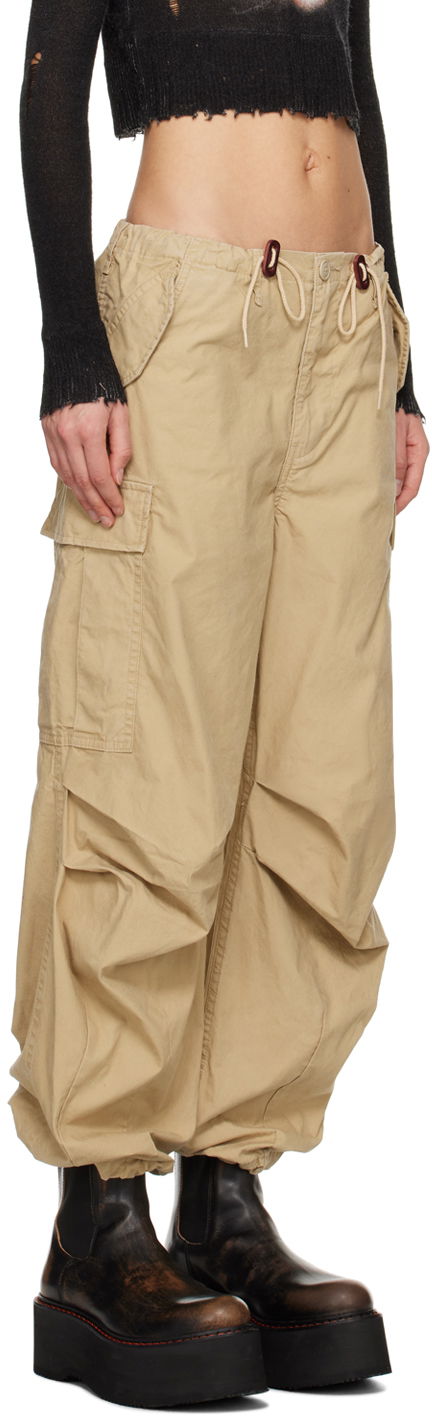 Cargo nohavice R13 R13 Balloon Army Trousers Béžová | R13WR241-R322B, 1