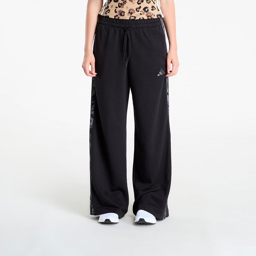Tepláky adidas Performance adidas Animal Print 3-Stripes Open Hem Pants Čierna | JM1840