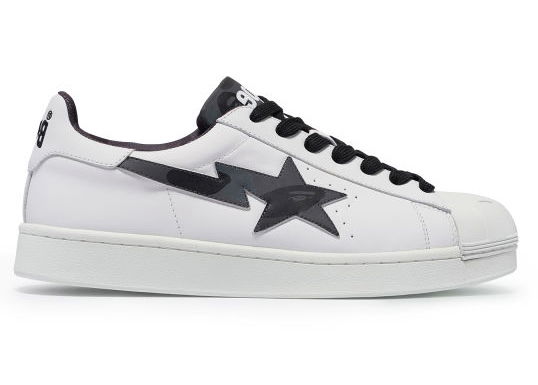 Tenisky a topánky BAPE A Bathing Ape Skull Sta White Black Biela | 1J20191007-BLK, 0