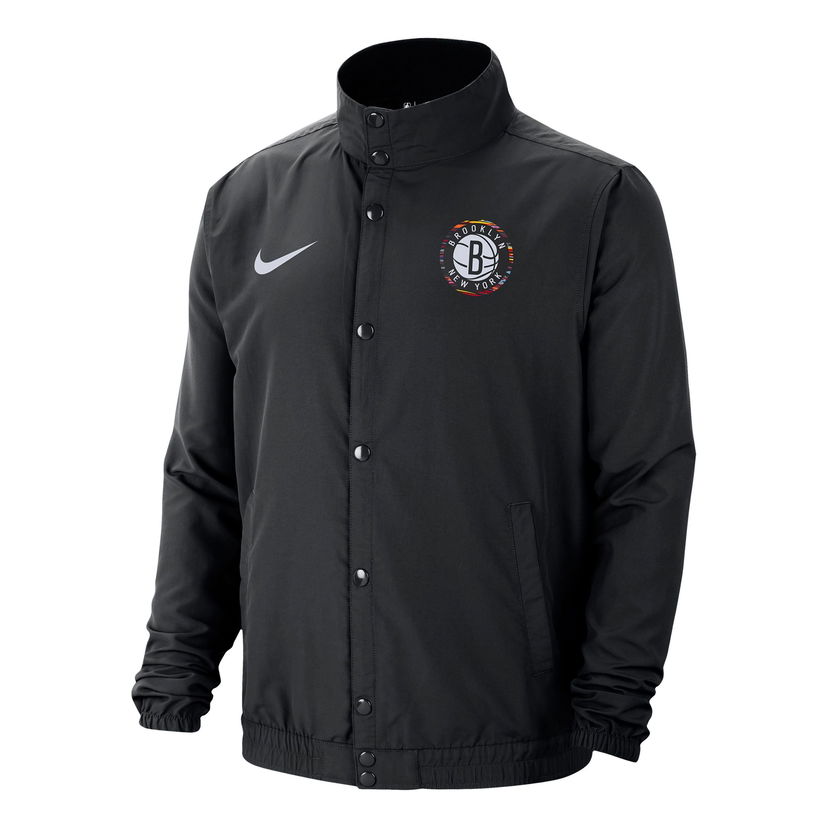 Vetrovka Nike Brooklyn Nets Logo Coach Jacket Čierna | CD3037-010