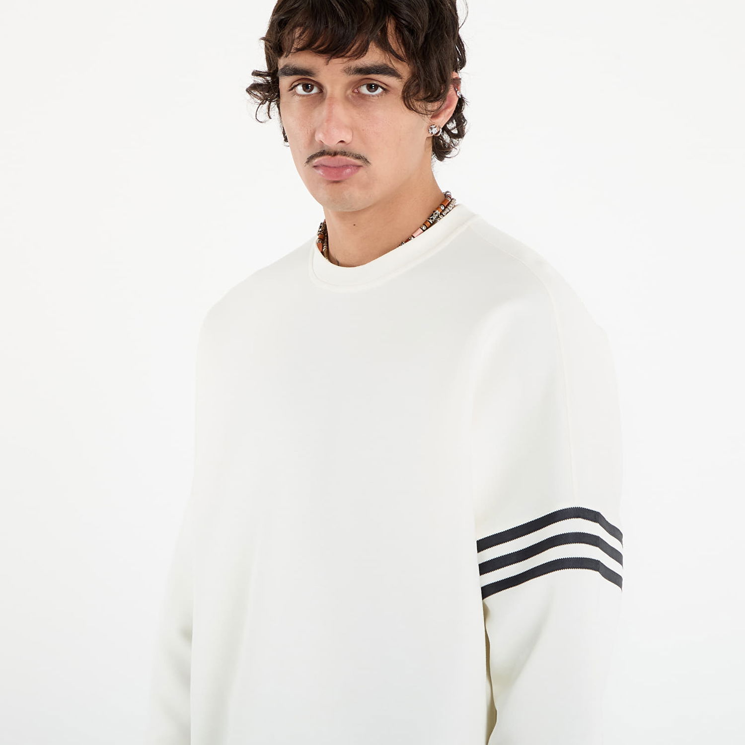 Mikina adidas Performance Neuclassics Oversized Crew Sweatshirt Biela | JW7919, 1