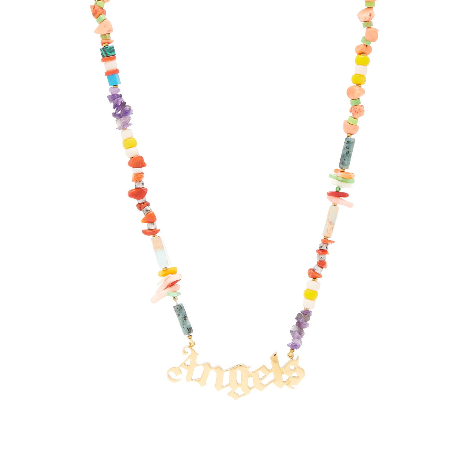 Náhrdelník Palm Angels Angels Beads Necklace Béžová | PWOB079S23MAT0018476, 0