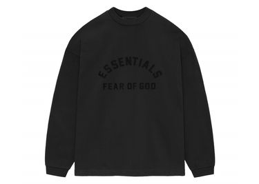 Tričko Fear of God Core Collection Heavy L/S Tee Black Čierna | 125SU242010F, 0