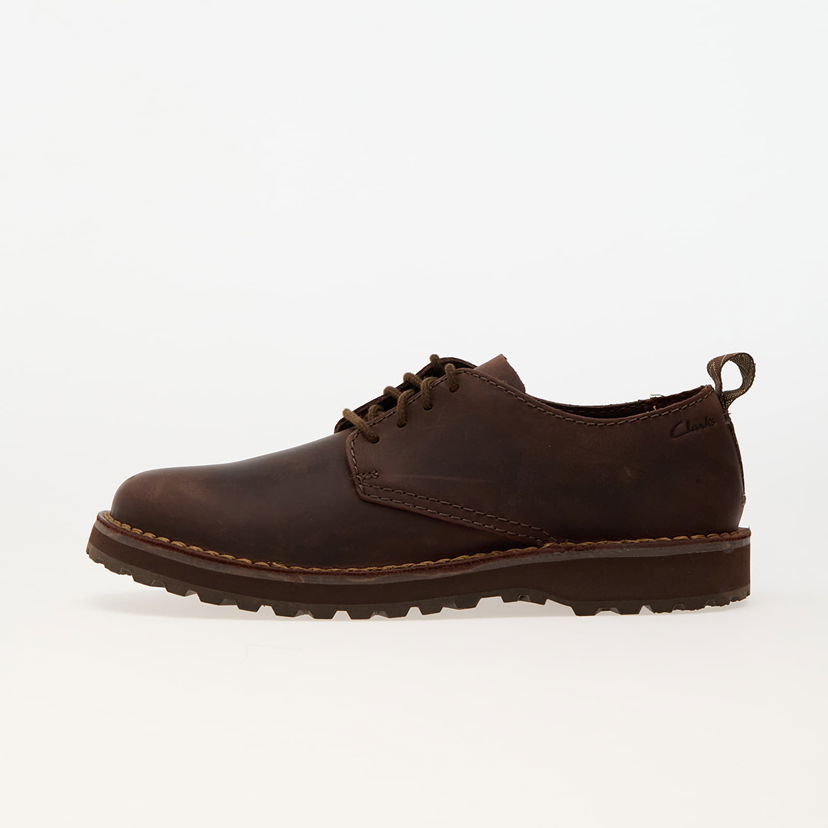 Tenisky a topánky Clarks Originals Solsbury Lace Dark Brown Lea Čierna | 26178983