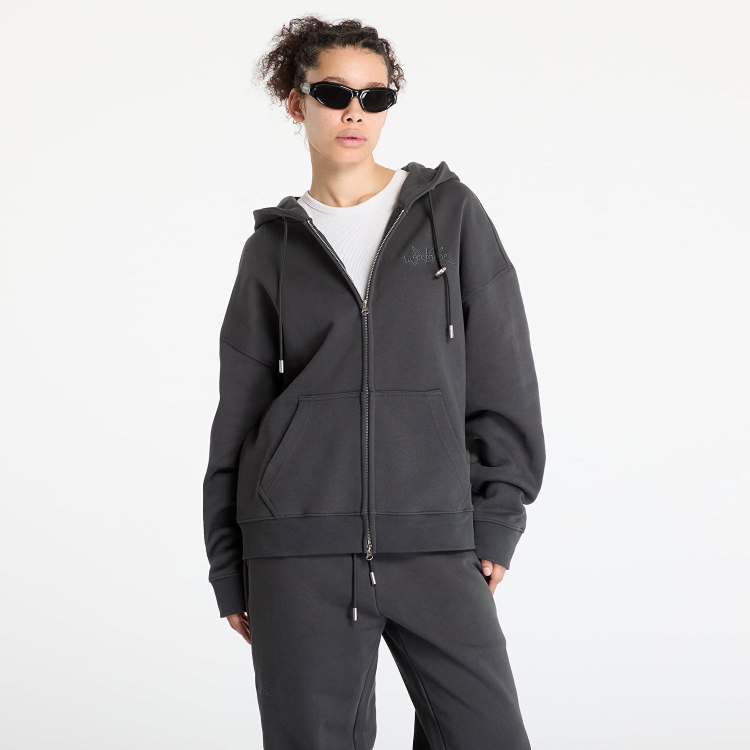 Mikina Footshop FTSHP Everyday Zip Hoodie Šedá | FTSHP_436, 1