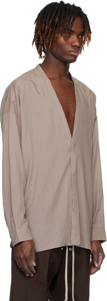 Košeľa Rick Owens Rick Owens Hollywood Lido Larry Shirt Čierna | RU01E5294 WG, 4