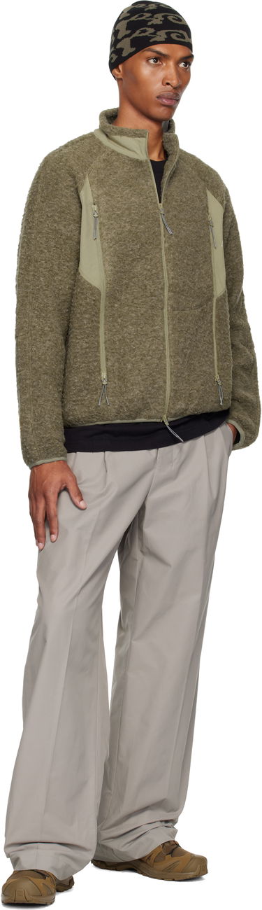 Bunda ROA ROA Polar Fleece Zip-Up Jacket Zelené | RBMW061FA43, 3