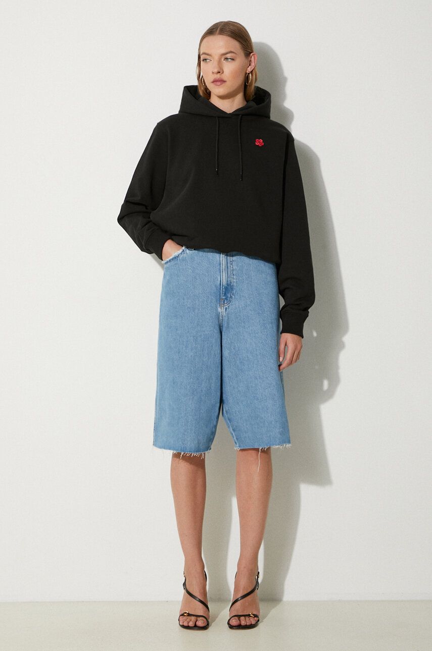 Mikina KENZO Boke Placed Hoodie With Print Čierna | FE62SW1624MT.99J, 1