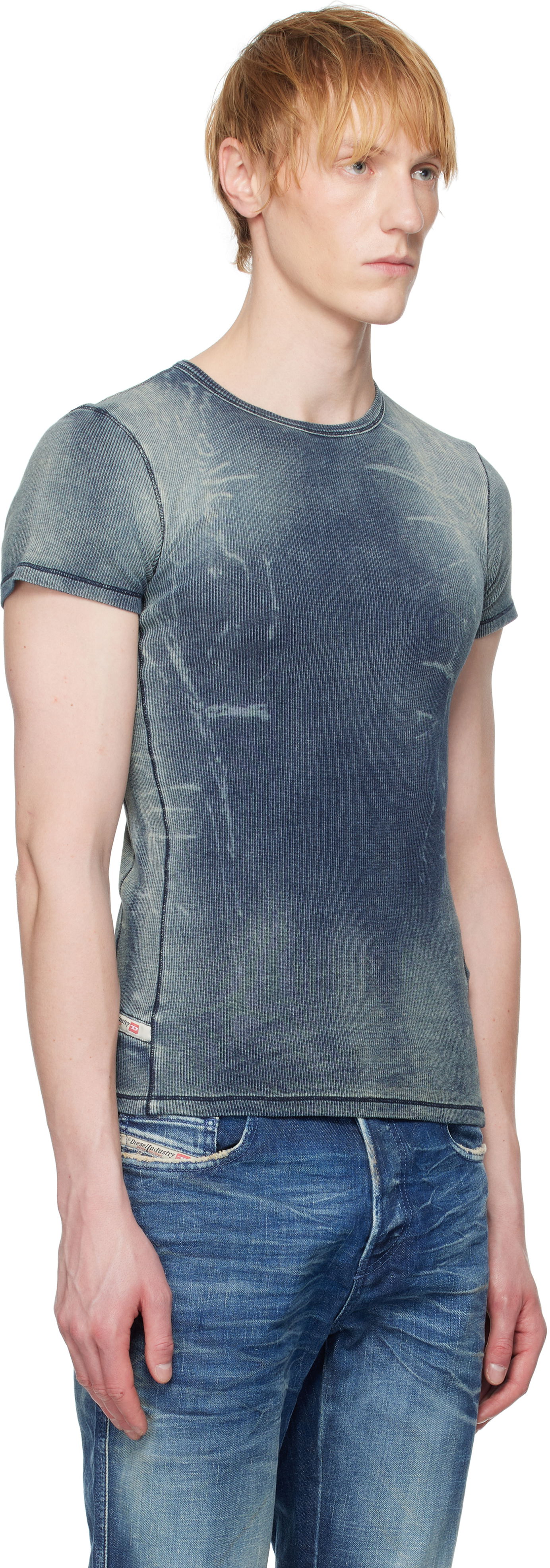Tričko Diesel Diesel T-Hans Slim Fit T-Shirt Modrá | A17994-0HJBE-01, 1