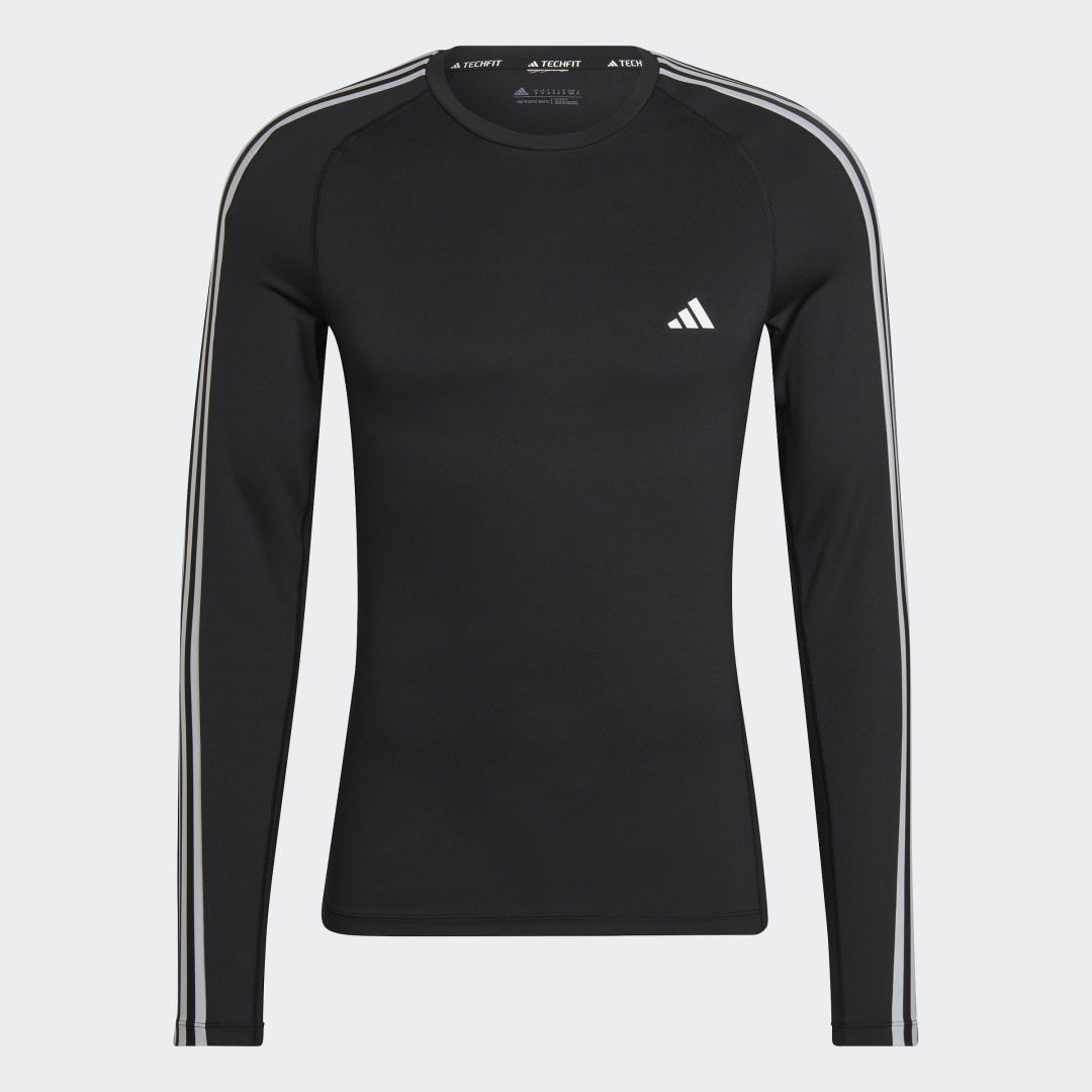 Techfit 3-Stripes Training Long Sleeve