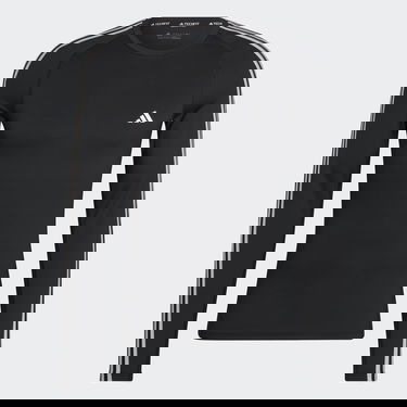 Tričko adidas Performance Techfit 3-Stripes Training Long Sleeve Čierna | HD3532, 4