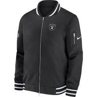 Bunda Nike NFL COACH BOMBER LAS VEGAS RAIDERS, Čierna | 00ML-00A-8D-V6U, 0
