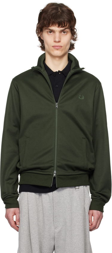 Vetrovka Fred Perry Fred Perry Tricot Track Jacket Zelené | J7826, 0