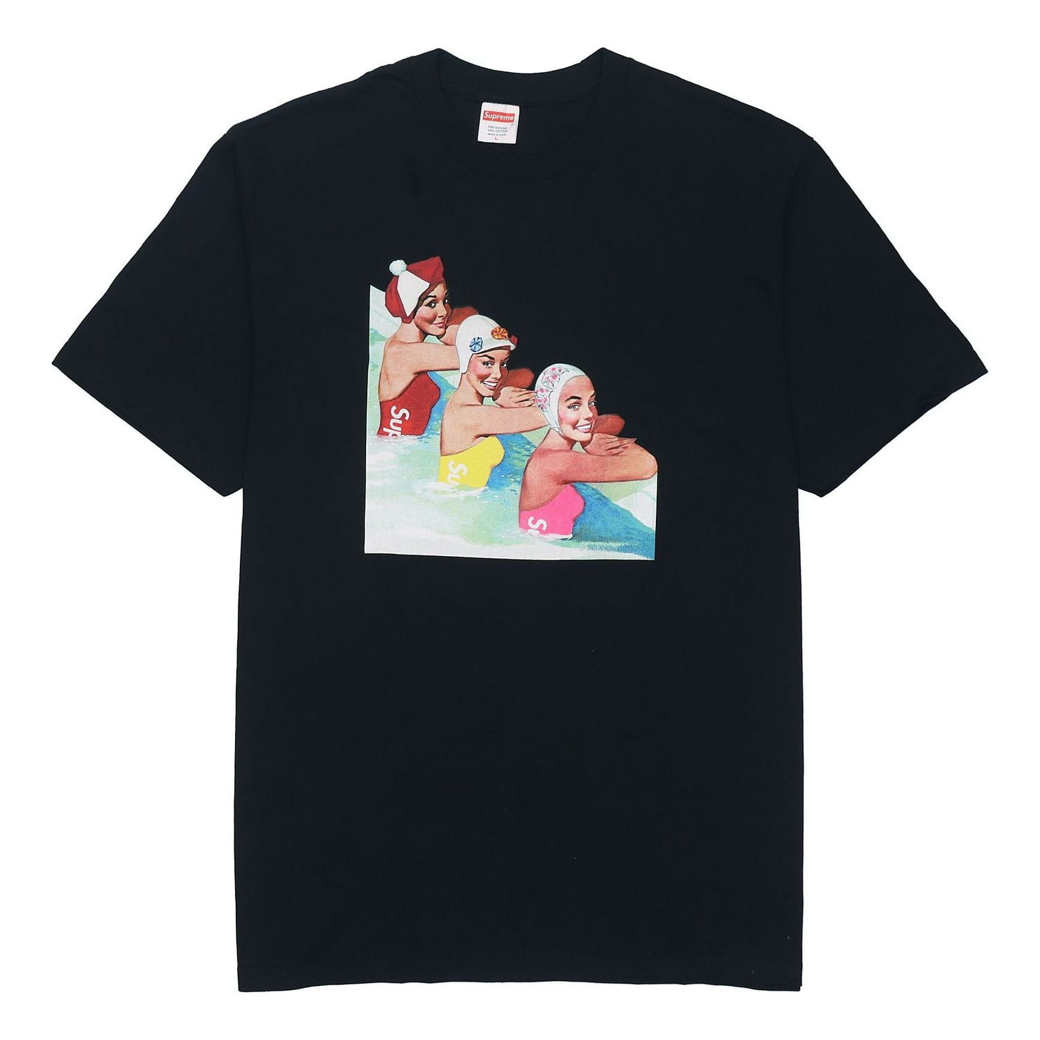 Tričko Supreme Swimmers Graphic Print Tee Čierna | SUP-SS18-496, 0