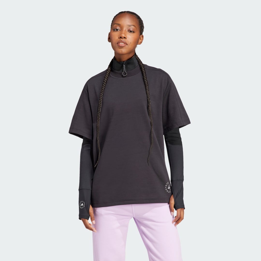Tričko adidas Originals by Stella McCartney Logo T-Shirt Čierna | IB6854, 0