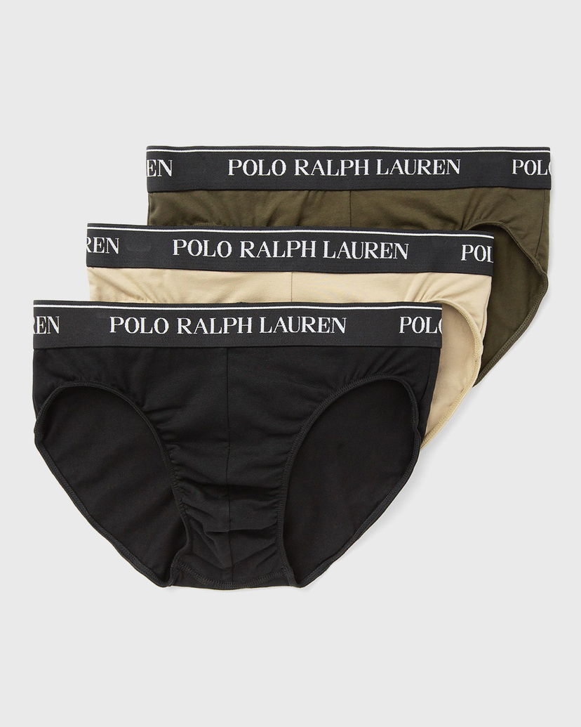 Spodná bielizeň a ponožky Polo by Ralph Lauren 3-Pack Briefs Čierna | 714840543020