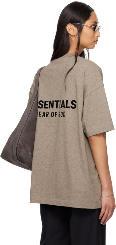 Tričko Fear of God Fear of God ESSENTIALS Classic Short Sleeve T-Shirt Hnedá | 125AS254191F, 2