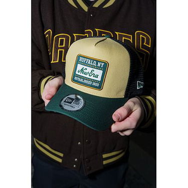 Šiltovka New Era New Era Patch Canvas 9FORTY Trucker Hat Žltá | 60603672, 5