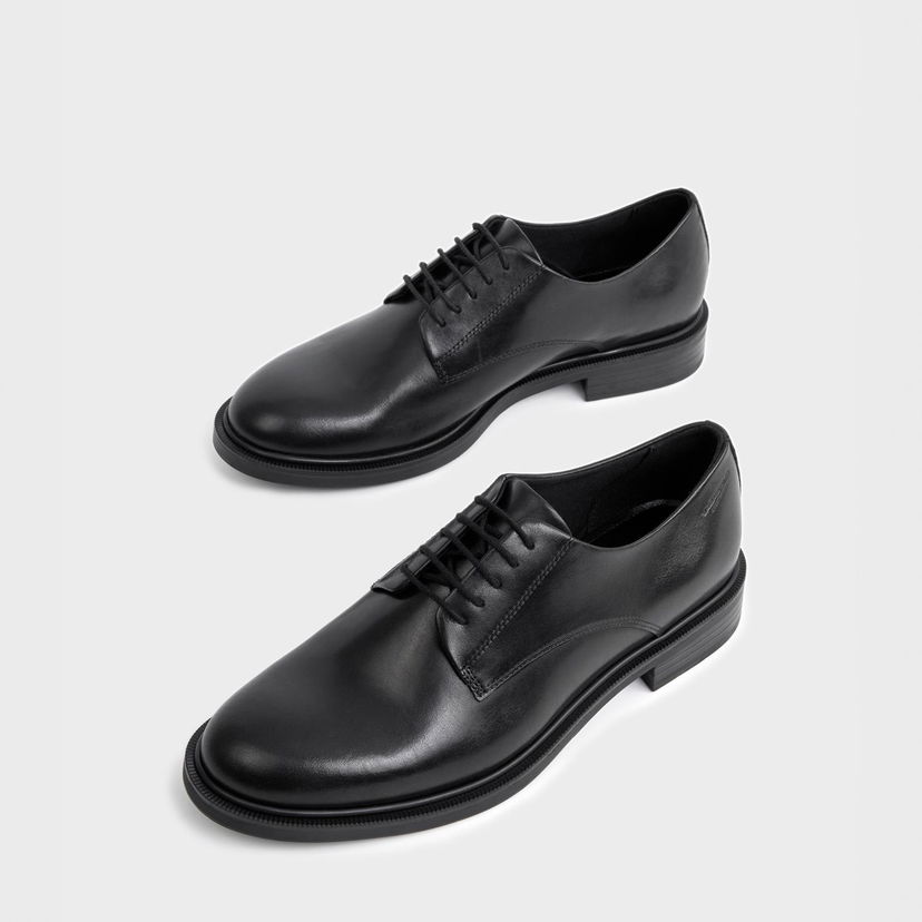 Nohavice Vagabond Vagabond Amina Leather Derby Shoes Čierna | 5003-601-20