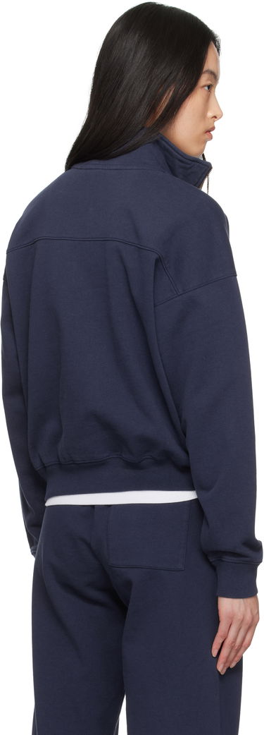Mikina Sporty & Rich Sporty & Rich Vendome Quarter Zip Sweatshirt Navy | ST073606231BL106, 2