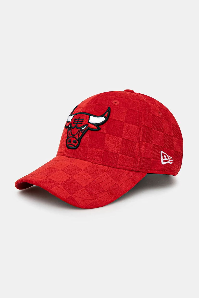 Šiltovka New Era Chicago Bulls Tonal Check 940 Velour Baseball Cap Červená | 60595441