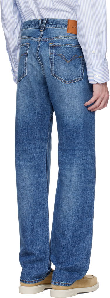 Džínsy Versace Versace Loose-Fit Jeans Modrá | 1017775_1A13585, 2