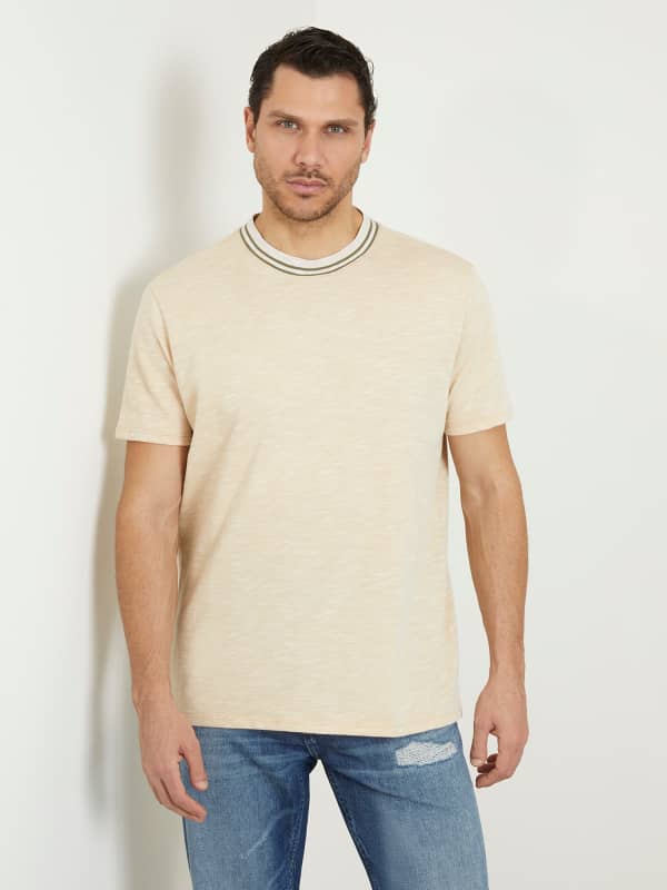 Tričko GUESS Side Logo Béžová | M4GP17KC6Y0, 0