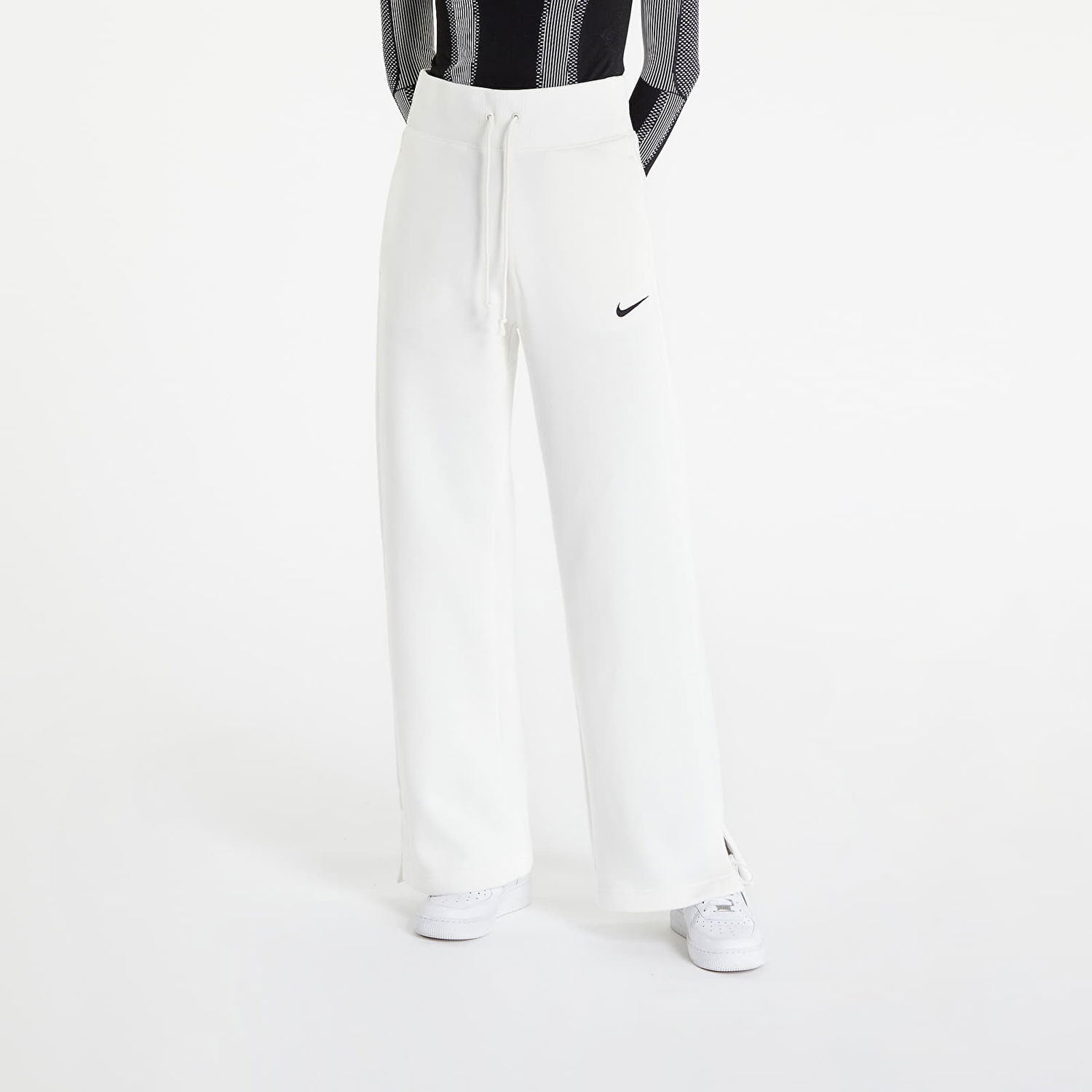 Tepláky Nike Phoenix Fleece High-Waisted Wide-Leg Sweatpants Biela | DQ5615-133, 1