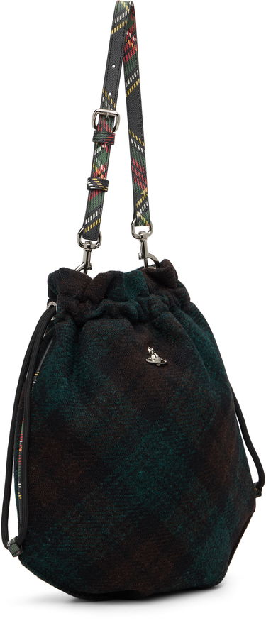 Taška cez rameno Vivienne Westwood Tartan Drawstring Shoulder Pouch Rôznofarebný | 57010006U-W018E-, 1