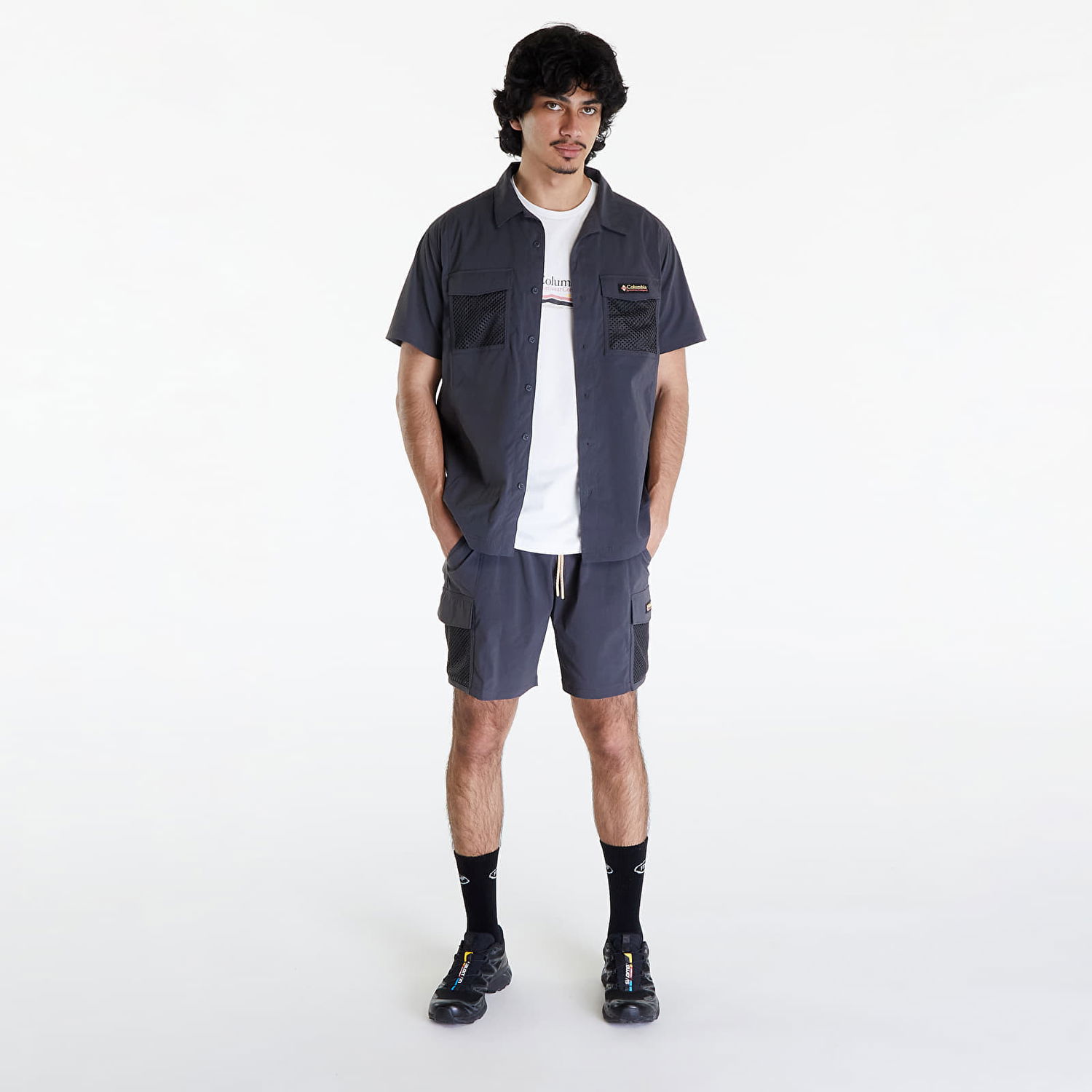 Košeľa Columbia Painted Peak Woven Short Sleeve Shirt Shark Navy | 2074541011, 1