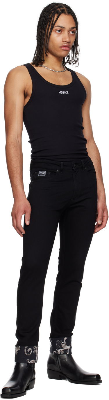 Džínsy Versace Versace Jeans Couture Contrast Cuff Jeans Čierna | E78GAB5DC_EDW040L54, 3