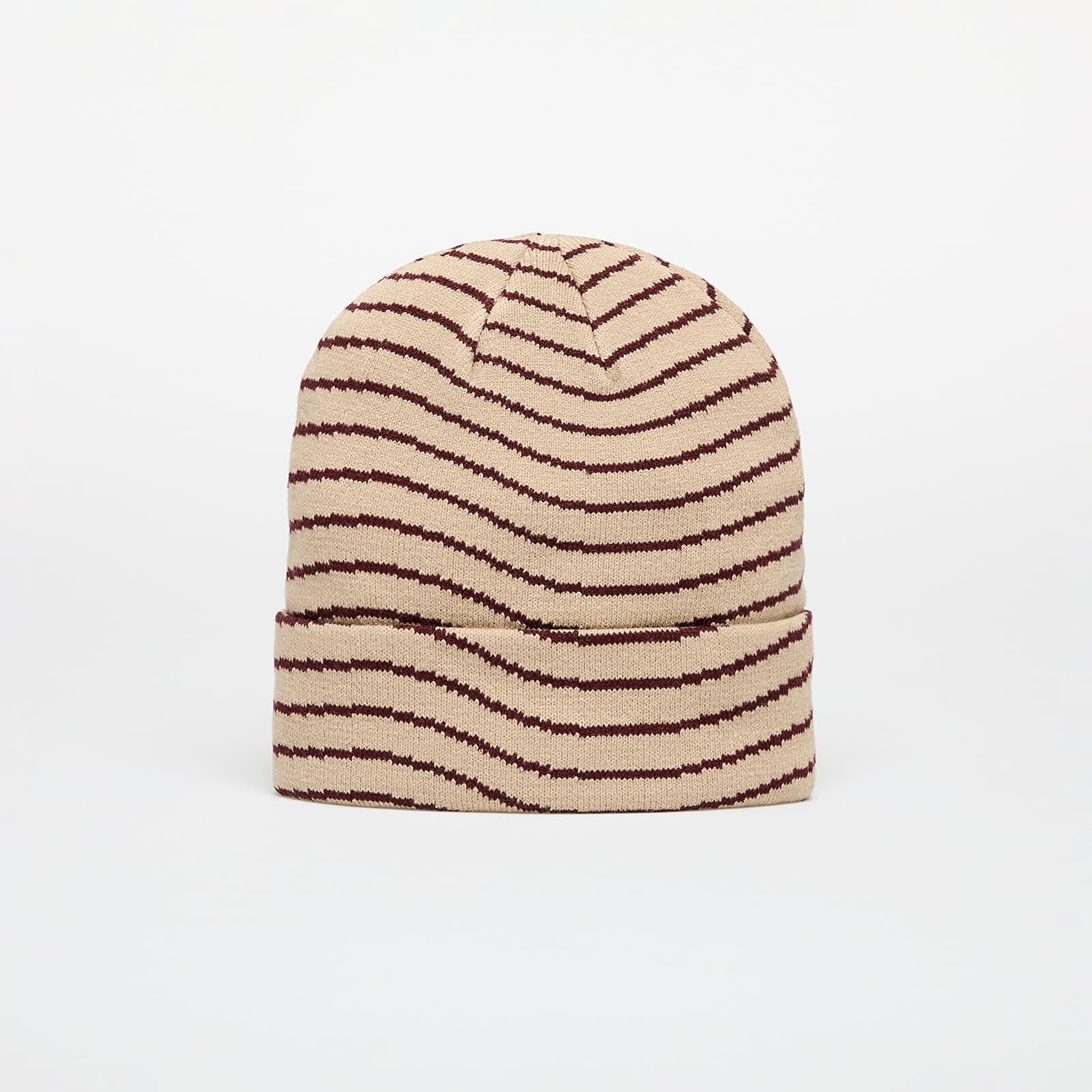 College Wave Cuff Beanie Tan Universal