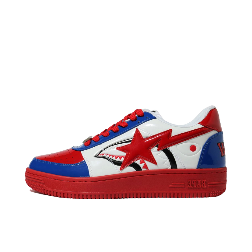 Tenisky a topánky BAPE Bape Sta Low "London Store Shark" Červená | 1G72-191-008