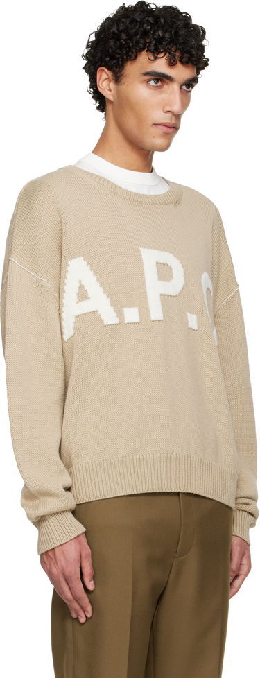 Sveter A.P.C. A.P.C. Logo Sweater Navy | WOASL-M23009, 4