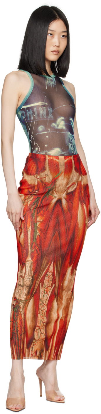 Body Jean Paul Gaultier Gaultier 'The Pigalle' Printed Bodysuit Modrá | 24/30-F-BD044-T552-59560100, 4