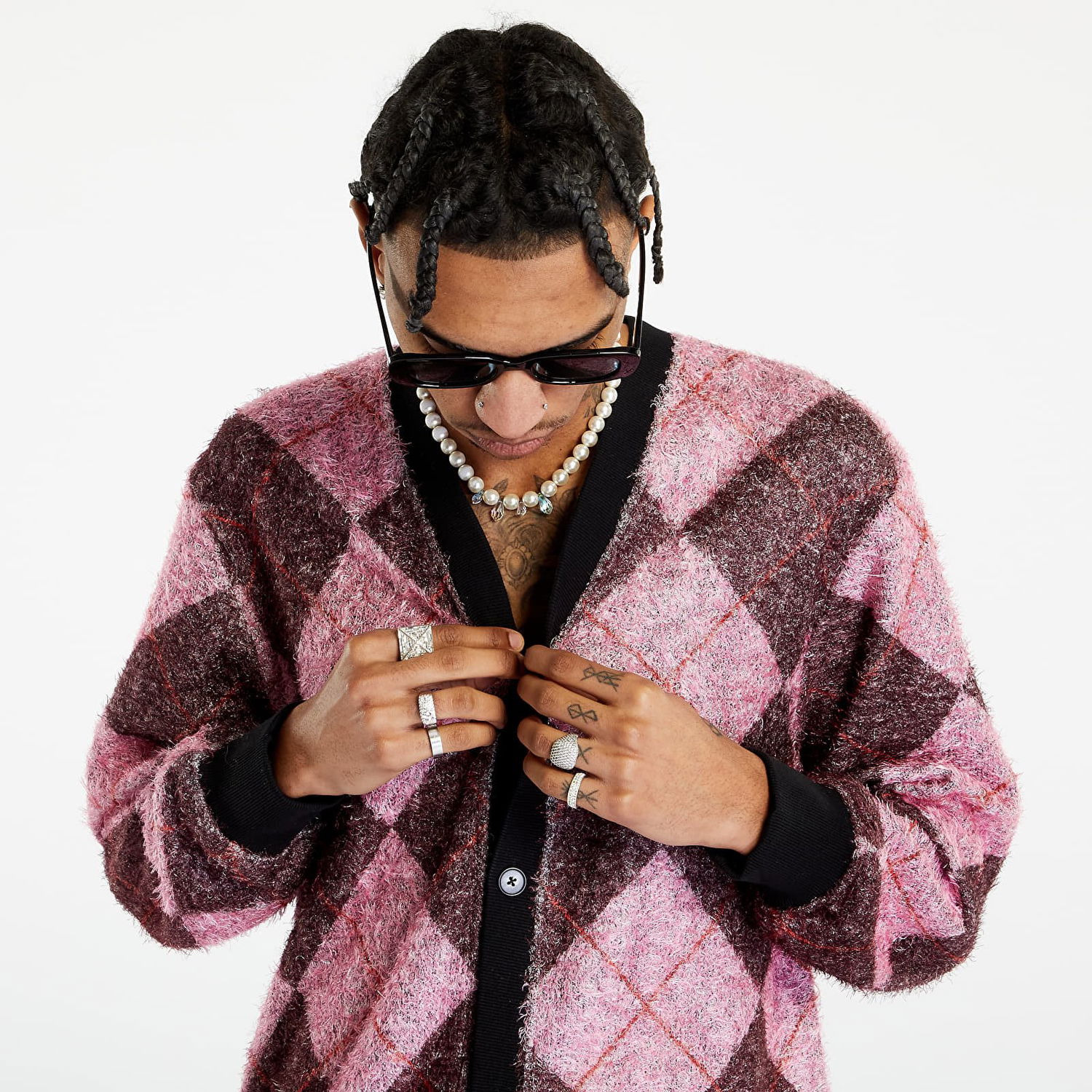 Sveter Pleasures Rev Cardigan Ružová | P23SP008 PINK, 0